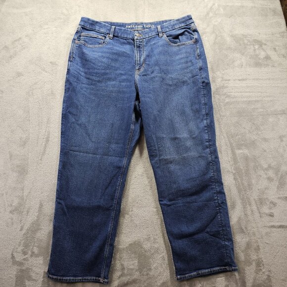 American Eagle Outfitters Blue Straight Leg Jeans - Picture 1 of 11